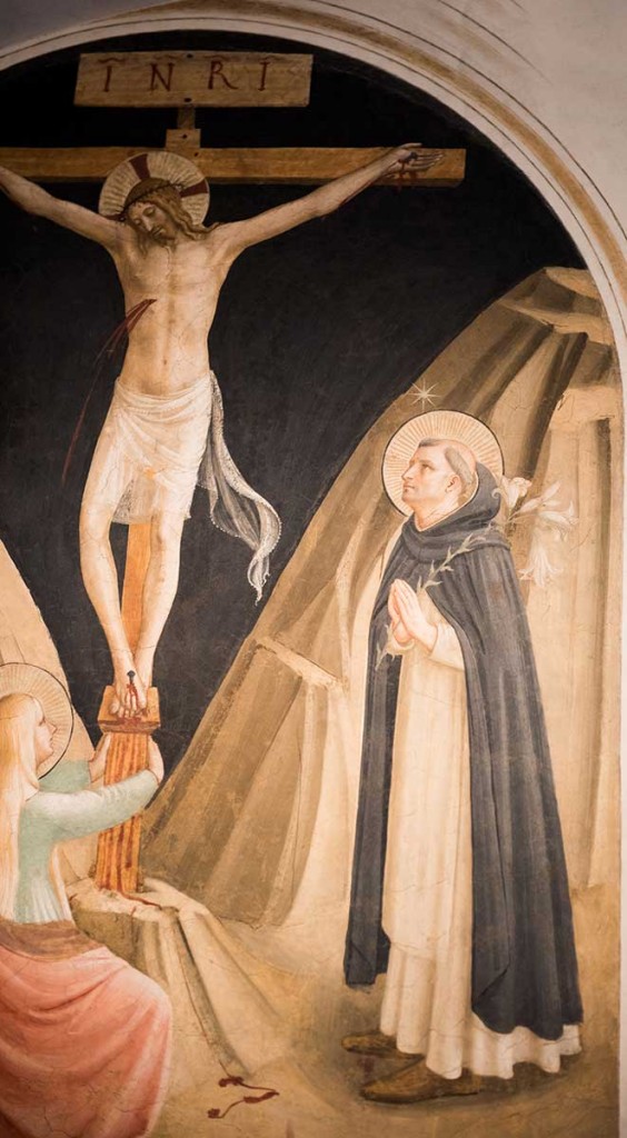 FRA ANGELICO, SAN MARCO, ST DOMINIC, CRUCIFIXION