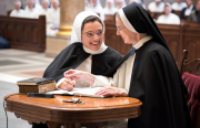 First Profession of Vows took place August 10, 2023 for five sisters at the Cathedral of the Incarnation. Bishop  Spalding  was the main celebrant.