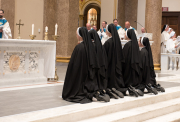 First Profession of Vows took place August 10, 2023 for five sisters at the Cathedral of the Incarnation. Bishop  Spalding  was the main celebrant.