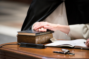 First Profession of Vows took place August 10, 2023 for five sisters at the Cathedral of the Incarnation. Bishop  Spalding  was the main celebrant.