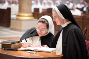 First Profession of Vows took place August 10, 2023 for five sisters at the Cathedral of the Incarnation. Bishop  Spalding  was the main celebrant.