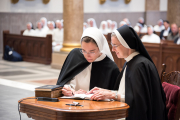 First Profession of Vows took place August 10, 2023 for five sisters at the Cathedral of the Incarnation. Bishop  Spalding  was the main celebrant.