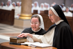 First Profession of Vows took place August 10, 2023 for five sisters at the Cathedral of the Incarnation. Bishop  Spalding  was the main celebrant.