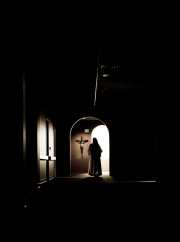 Cloister hallway near cells