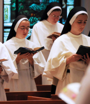 Sisters chanting Divine Office