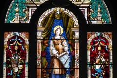 St. Cecilia Stained Glass Window