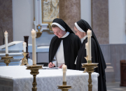 July 25, 2023, twelve Dominican Sisters of St. Cecilia in Nashville, TN, professed their perpetual vows  during Mass at the Cathedral of the Incarnation.