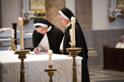 July 25, 2023, twelve Dominican Sisters of St. Cecilia in Nashville, TN, professed their perpetual vows  during Mass at the Cathedral of the Incarnation.