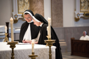 July 25, 2023, twelve Dominican Sisters of St. Cecilia in Nashville, TN, professed their perpetual vows  during Mass at the Cathedral of the Incarnation.