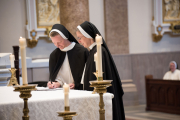 July 25, 2023, twelve Dominican Sisters of St. Cecilia in Nashville, TN, professed their perpetual vows  during Mass at the Cathedral of the Incarnation.