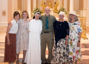 Sister Aimee Marie is joined by her family members.