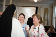 Many of the families of the new postulants traveled to the Motherhouse for entrance day.
