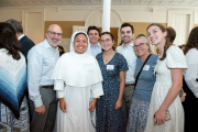Many of the families of the new postulants traveled to the Motherhouse for entrance day.