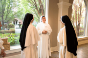 On August 8, the Solemnity of Our Holy Father Saint Dominic, thirteen postulants received the  black and white Dominican habit, beginning their canonical novitiate year.