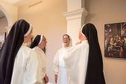 On August 8, the Solemnity of Our Holy Father Saint Dominic, thirteen postulants received the  black and white Dominican habit, beginning their canonical novitiate year.