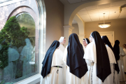 On August 8, the Solemnity of Our Holy Father Saint Dominic, thirteen postulants received the  black and white Dominican habit, beginning their canonical novitiate year.