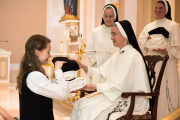 On August 8, the Solemnity of Our Holy Father Saint Dominic, thirteen postulants received the  black and white Dominican habit, beginning their canonical novitiate year.