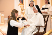On August 8, the Solemnity of Our Holy Father Saint Dominic, thirteen postulants received the  black and white Dominican habit, beginning their canonical novitiate year.