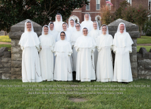 On August 8, the Solemnity of Our Holy Father Saint Dominic, thirteen postulants received the  black and white Dominican habit, beginning their canonical novitiate year.