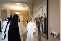 On August 8, the Solemnity of Our Holy Father Saint Dominic, thirteen postulants received the  black and white Dominican habit, beginning their canonical novitiate year.