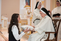 On August 8, the Solemnity of Our Holy Father Saint Dominic, thirteen postulants received the  black and white Dominican habit, beginning their canonical novitiate year.