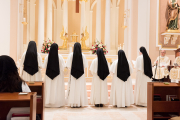 June 25, 2023, Bishop Spalding, Archbishop Sartain, and Bishop Malone concelebrated Mass for the Silver Jubilee of  six of our sisters.  The Mass was followed by a seated luncheon to honor the jubilarians.