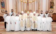 June 25, 2023, Bishop Spalding, Archbishop Sartain, and Bishop Malone concelebrated Mass for the Silver Jubilee of  six of our sisters.  The Mass was followed by a seated luncheon to honor the jubilarians.