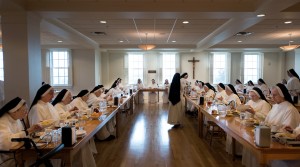 refectory, silence meals, nashville dominicans, Dominican sisters of st. cecilia congregation, nashville, education, teaching, dominican sisters, st. cecilia congregation, teaching, a day in the life, refectory