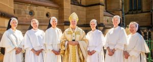 Dominican Sisters with Archbishop Fisher after Mass